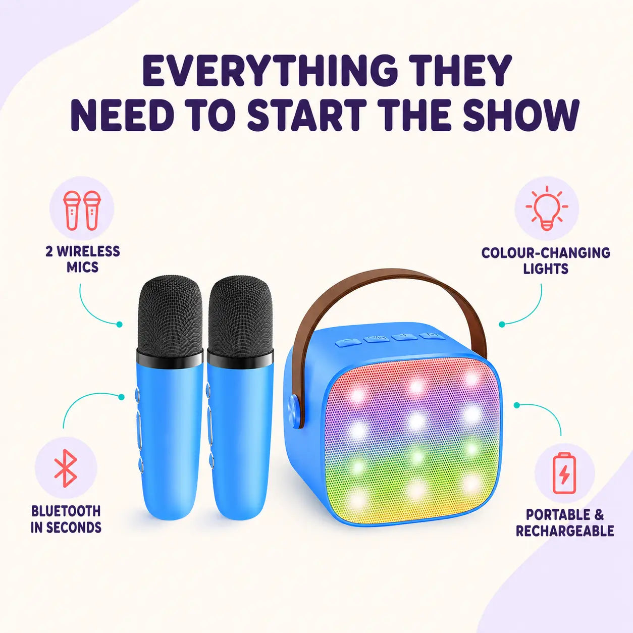 DuetPop™ - Kids Karaoke Two Mics